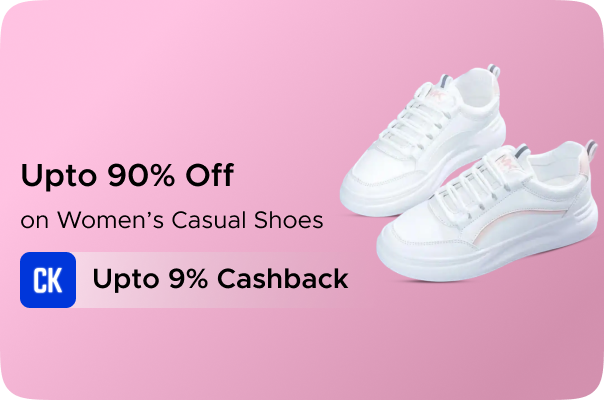 Shopsy: Upto 90% Off on Women Casual Shoes + Upto 9% CashKaro Cashback